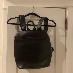 Matt & Nat Black Vegan Leather Backpack